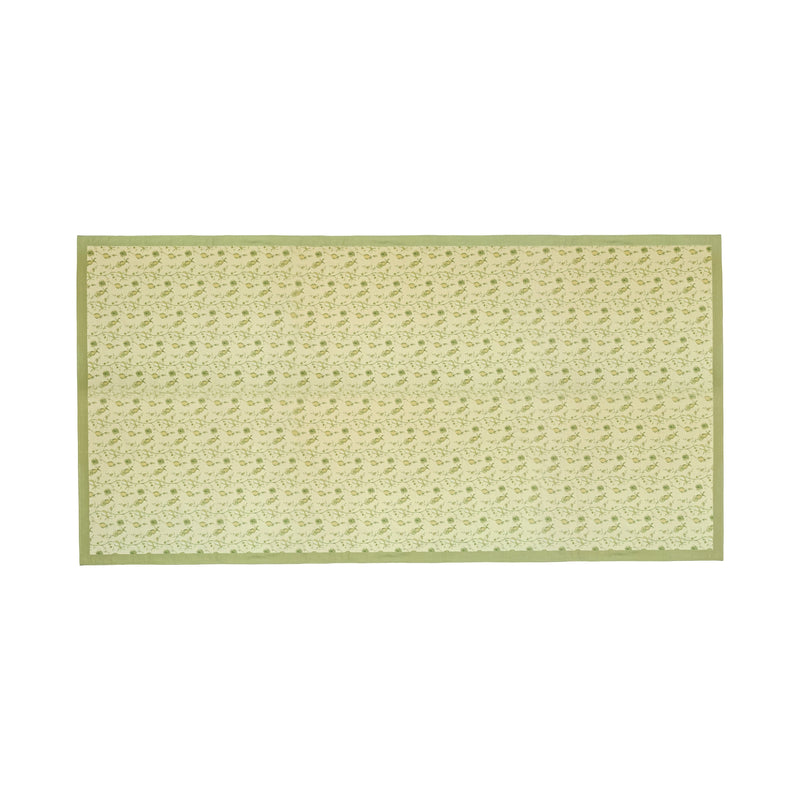 Dolce Natural Cotton Table Cloth - Olive Green / 70" x 140"