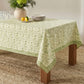 Dolce Natural Cotton Table Cloth - Olive Green / 70" x 140"