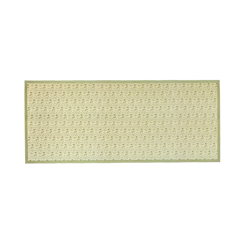 Dolce Natural Cotton Table Cloth - Olive Green / 70" x 160"