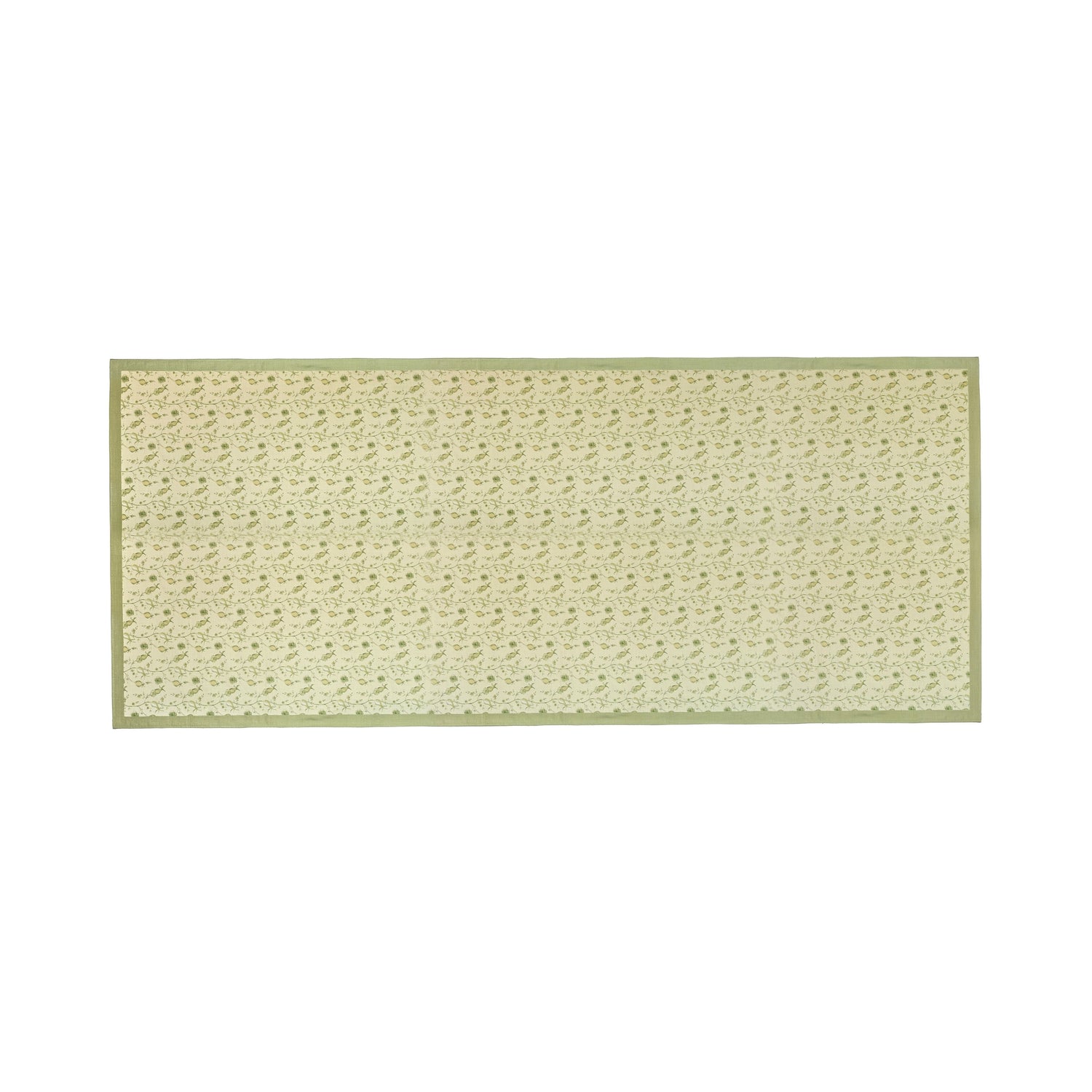 Dolce Natural Cotton Table Cloth - Olive Green / 70" x 160"