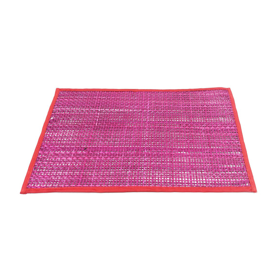 Peele Seagrass Placemat - Set of 4 - Pink