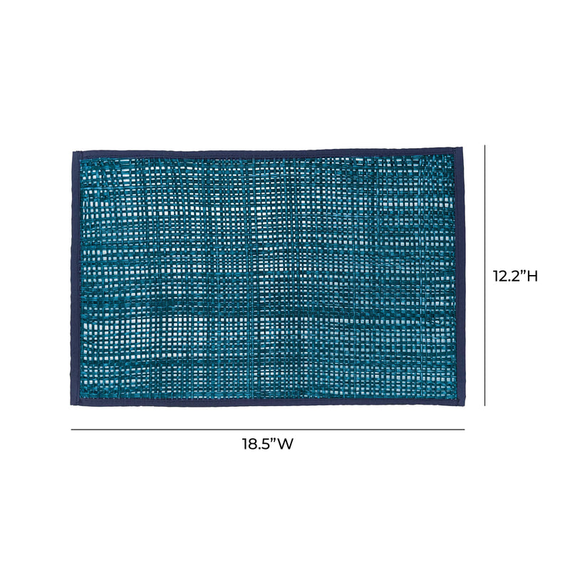 Peele Blue Seagrass Placemat - Set of 4