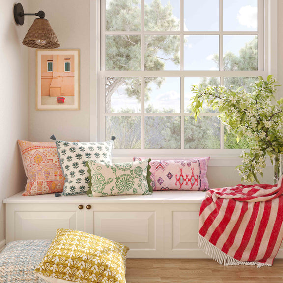 Harvest 20" Printed Cotton Throw Pillow Cover - Pillow Cover Only