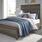 Hearst Solid Wood Full-Size Panel Bed in Sahara Tan