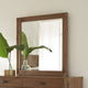 Adler Beveled Glass Mirror in Natural Walnut