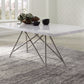 Coral Marble Rectangular Dining Table