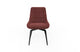 CEO 180 Degree Return Swivel Upholstered Dining Chair in Cherry