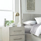 Destination Two Drawer Nightstand in Cotton Grey
