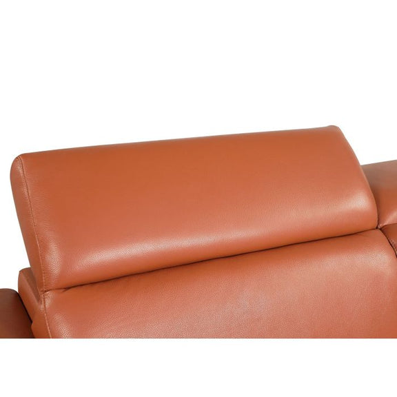 692 DivanItalia Camel Sofa with Adjustable Headrest in Top-Grain Italian Leather– view 5
