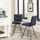 Demi Hairpin Leg Swivel Counter Stool in Cobalt