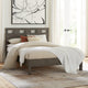 Riva King-size Platform Bed in Sharkskin