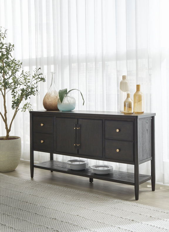 Rockport Four Drawer Two Door Sideboard in Yin