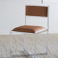 Amalfi X-Base Chair in Cognac Leather