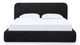 Elora Queen-Size Upholstered Platform Bed in Moonlight Chenille