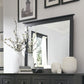 Paragon Beveled Glass Mirror in Black