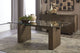 Oakland Glass Table in Brunette