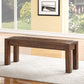 Meadow Solid Wood Bench in Brick Brown