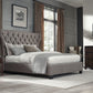 Melina Full-Size Upholstered Storage Bed in Dolphin Linen