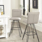 Demi Hairpin Leg Swivel Bar Stool in Taupe