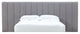 Monty Queen-Size Channeled Wall Bed Headboard Only in Gray Velvet