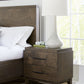 Broderick Two-Drawer Nightstand in Wild Oats Brown