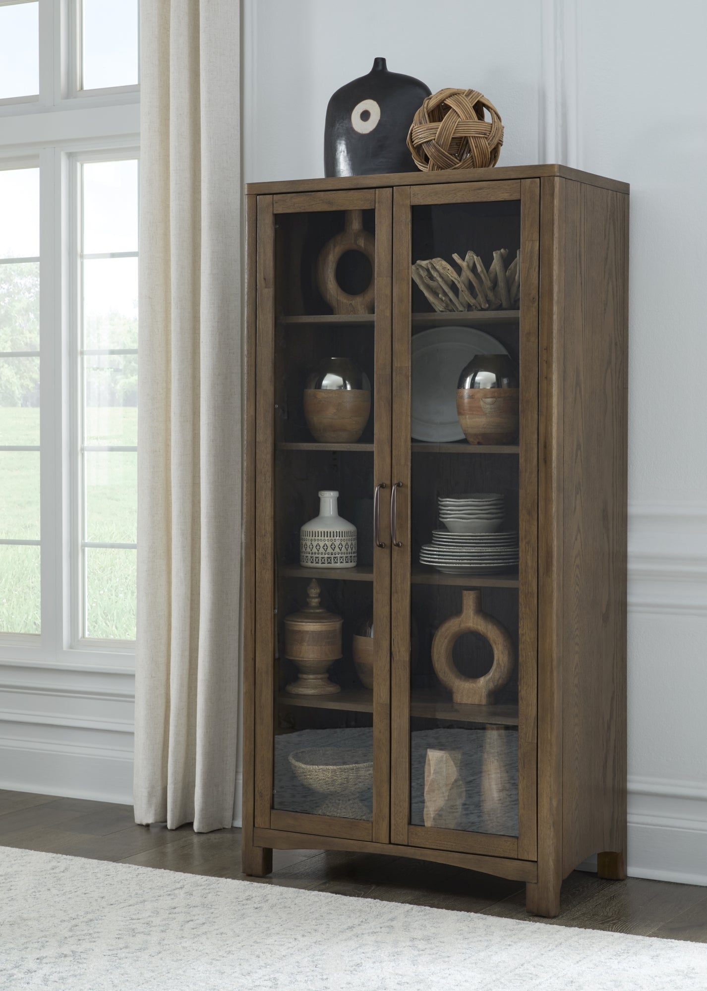 Arden Curio Cabinet - Tvn Brwn
