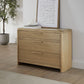 Furano Three Drawer Ash Wood Bachelor Chest in Ginger