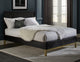 Kentfield Solid Wood Queen-Size Platform Bed in Black Drifted Oak