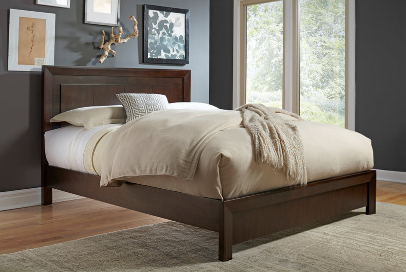 Element Full Size Platform Bed in Chocolate Brown