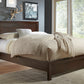 Element Queen King Size Platform Bed in Chocolate Brown
