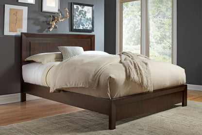 Element Platform Bed in Chocolate Brown