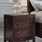 Townsend Three Drawer Solid Wood Nightstand in Java
