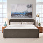 Kiki Full-size Upholstered Platform Bed in Pumpernickel Boucle (2026)