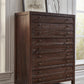 Townsend Five Drawer Solid Wood Chest in Java (2024)