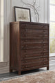 Townsend Five Drawer Solid Wood Chest in Java (2024)