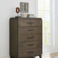 Broderick Five-Drawer Chest  in Wild Oats Brown (2024)