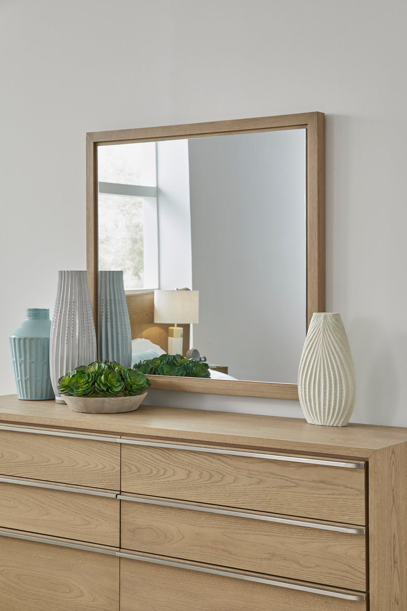 One Coastal Modern Dresser Mirror in Bisque