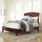 Brighton King Size Low Profile Sleigh Bed in Cinnamon