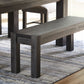 Meadow Solid Wood Bench in Graphite