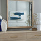 Gardenia Beveled Glass Wall or Dresser Mirror in Chai