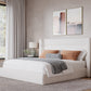 Frank Upholstered Wingback Platform Bed in Cottage Cheese Boucle (2026)