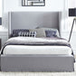 Cresta Full-Size Upholstered Skirted Storage Panel Bed in Fog