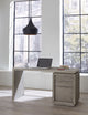 Oxford Three-Drawer Single Pedestal Desk in Mineral