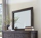 Meadow Solid Wood Beveled Glass Solid Wood Mirror in Graphite
