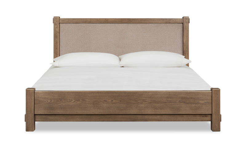 Roycroft Wd/Uph CK Bed - Bn/HW