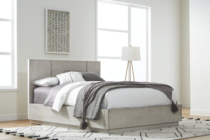 Destination Panel Bed in Cotton Grey