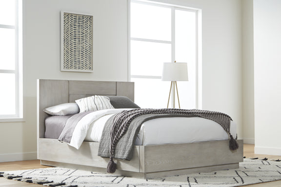 Destination Queen-Size Panel Bed in Cotton Grey