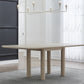 Liv Ash Wood Rectangular Dining Table in White Sand