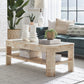 Cosmo Mappa Burl Coffee Table in Amber Kiss