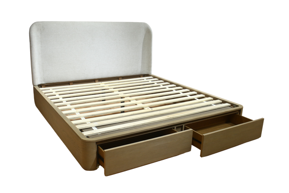 Penny CK Strg Bed - Buff Cream